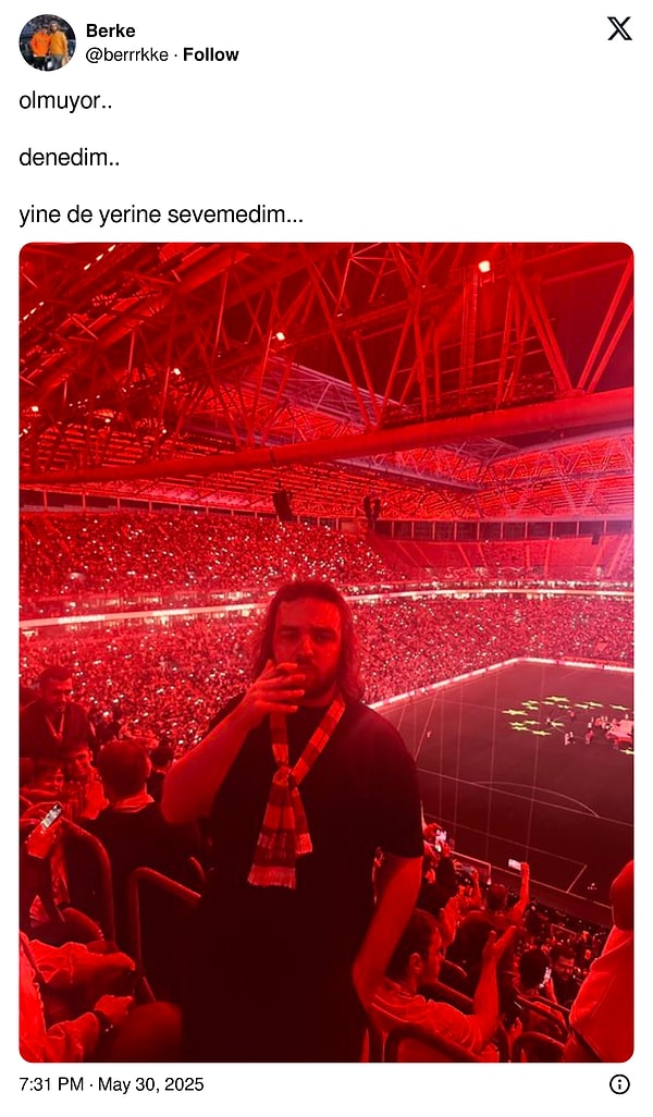 Ve kutlamalardan tweet attı...
