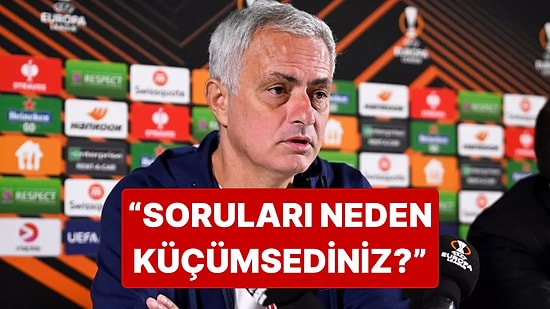 beIN Sports Muhabiri, Mourinho'ya "Sorularımızı Neden Küçümsediniz?" Diye Sordu