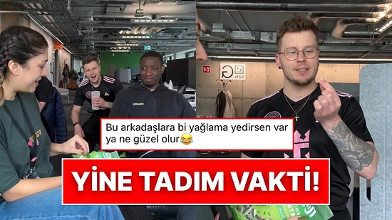 Her Şeyi Tek Tek Deneyecekler: İçerik Üreticisi Şimdi de Yabancı Arkadaşlarına Çekirdek Denetti