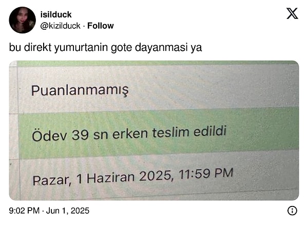 10 saniye daha beklenirmiş.