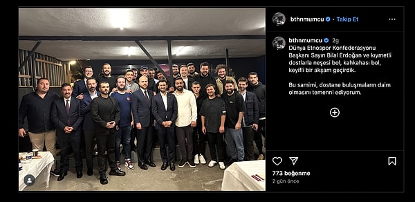 Kültür ve Turizm Bakanı Yardımcısı Batuhan Mumcu paylaşmıştı