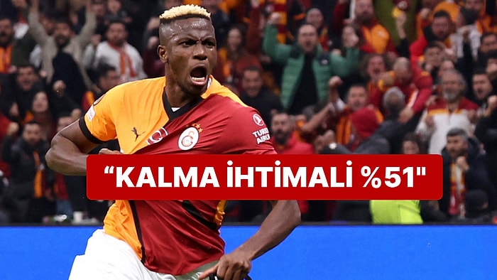 Galatasaray Cephesinden Yeni İddia: "Osimhen'in Kalma İhtimali Yüzde 51"