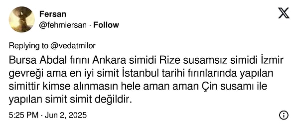 Sizce en iyi simit hangi ilin?