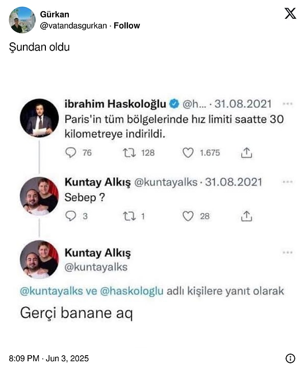 Diğer tepkilere bakalım...
