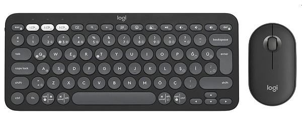 3. Amazon’da indirim rüzgarı estiren Logitech Pebble 2 Set, sessiz tuşları ve çoklu cihaz özelliğiyle hem iş hem eğlence için ideal!