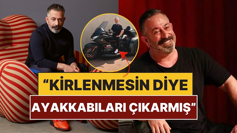Cem Yılmaz, 2 Milyon Değerindeki Motosikletinde Beyaz Çoraplarıyla Verdiği Pozla Yine Züğürt Çenemizi Yordu!