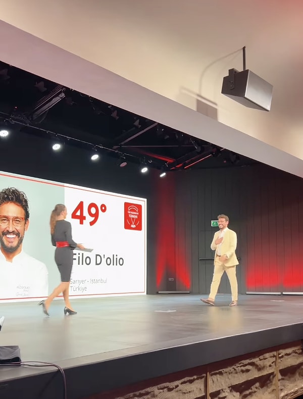İtalyan şef ödülünü aldığı anları şu sözlerle paylaştı.