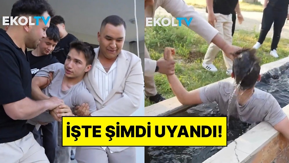 Bayram Namazına Uyanamayan Genci Arkadaşları Evinden Alarak Buz Gibi Suya Yatırdı