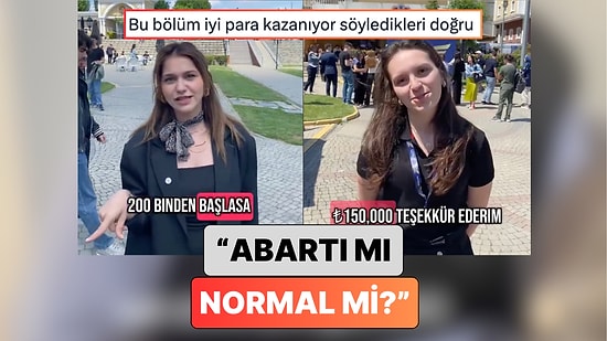 Uçuk mu Normal mi? Özel Bir Üniversitede Kabin Hizmetleri Okuyan Gençlere Maaş Beklentileri Soruldu