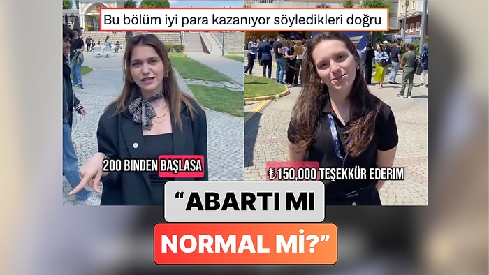 Uçuk mu Normal mi? Özel Bir Üniversitede Kabin Hizmetleri Okuyan Gençlere Maaş Beklentileri Soruldu