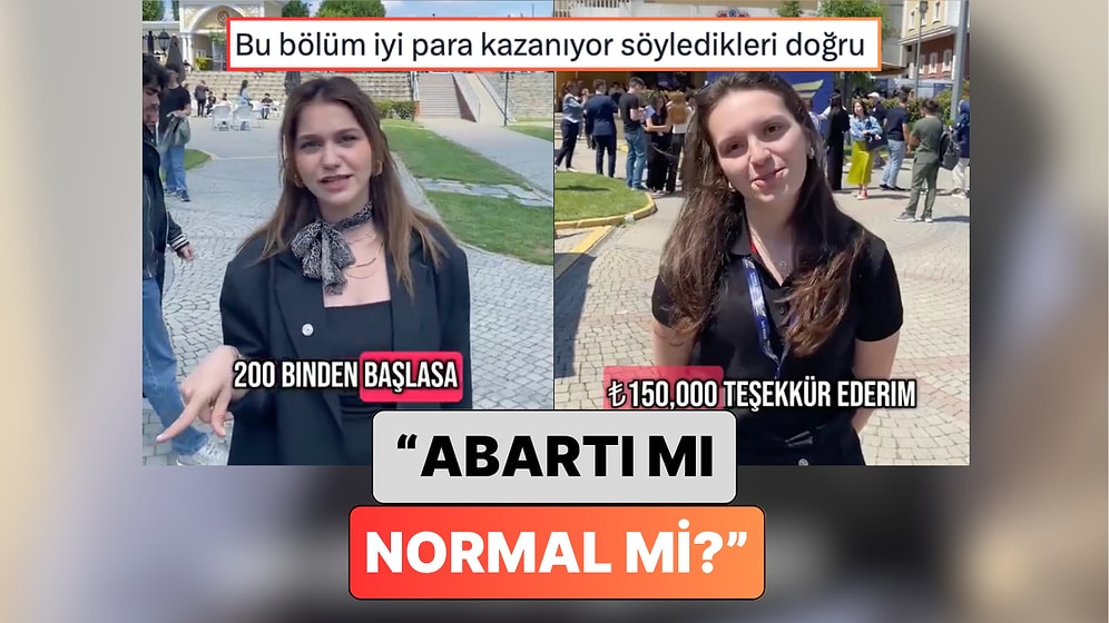 Uçuk mu Normal mi? Özel Bir Üniversitede Kabin Hizmetleri Okuyan Gençlere Maaş Beklentileri Soruldu