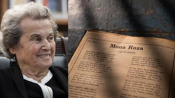 Sezai Karakoç’un Muazzez Akkaya için 1950’li yıllarda yazdığı "Mona Roza" şiiri, edebiyat dünyasında imkansız bir aşkın sembolüydü. Görseli