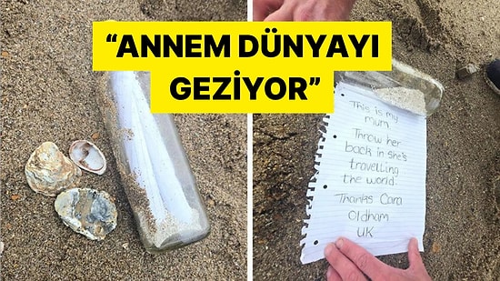 Dünyayı Görme Hayalini Gerçekleştiremeyen  Annesinin Küllerini Şişeye Koyup Denize Bıraktı