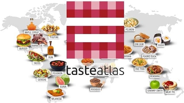 TasteAtlas dünyanın en prestijli gastronomi platformlarının başında geliyor. Görseli