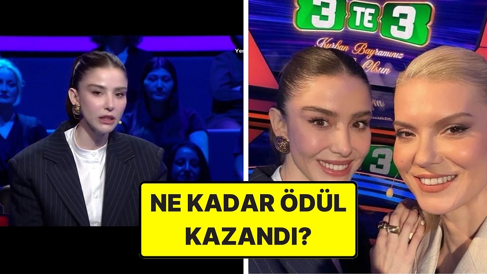 Ödülünü Bağışladı: Özge Gürel, TRT 1'deki 3'te 3 Programında Yarıştı!