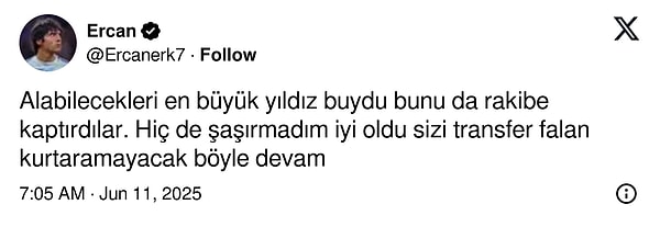 Peki Fenerbahçe taraftarı sosyal medyada yaşanan bu gelişmeyi nasıl karşıladı? İşte öne çıkan yorumlardan birkaçı; Görseli