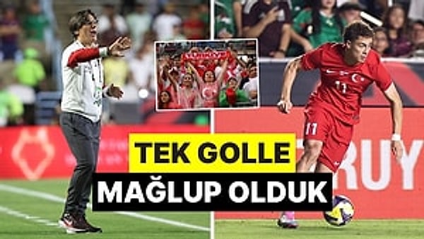 2026 Dünya Kupası Avrupa Elemeleri'ne hazırlık kapmasında ABD'ye giden A Milli Futbol Takımımız, ABD'yi 2-1'lik skorla geçmesinin ardından buradaki ikinci ve son maçında Meksika'ya 1-0 yenildi.