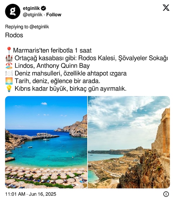 Rodos Adası'na Nasıl Gidilir? Rodos'ta Nereye Gidilir?