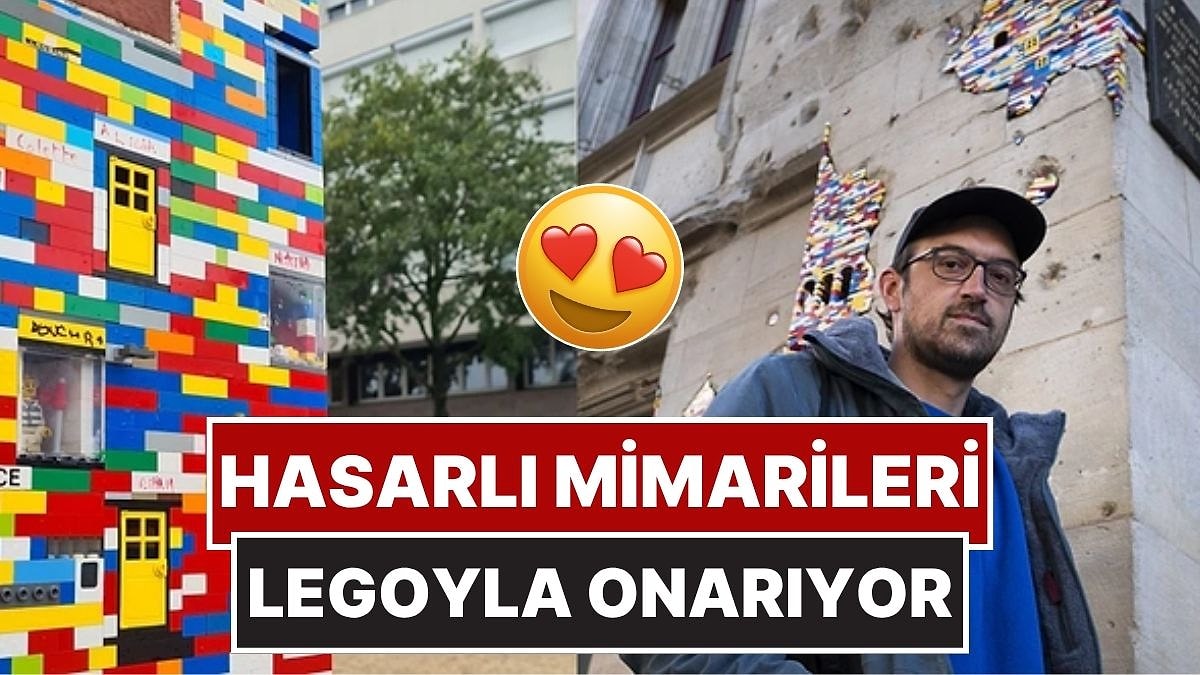 Alman Sanatçının LEGO Parçalarıyla Mimari Yapıları Onarması Ortaya Renkli Görüntüler Çıkardı