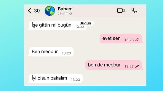 Babalarıyla İletişimlerini Kısa ve Net Tutan Evlatlar Viral Oldu