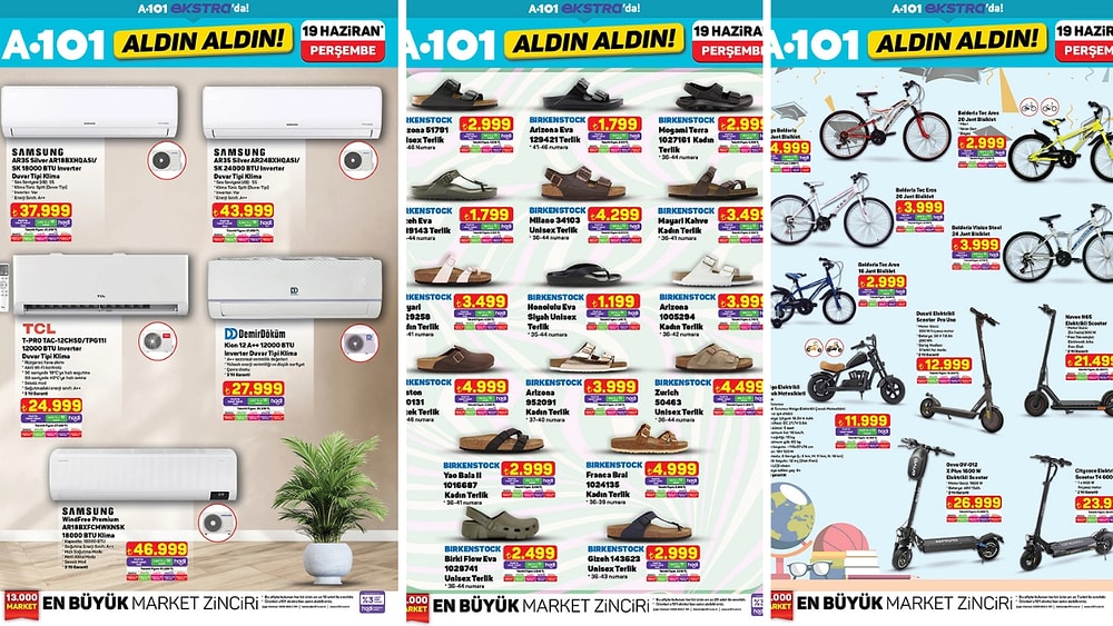 A101'e Samsung 24000 BTU Duvar Tipi Klima Geliyor! 19 Haziran 2025 A101 İnternete Özel Aldın Aldın Kataloğu
