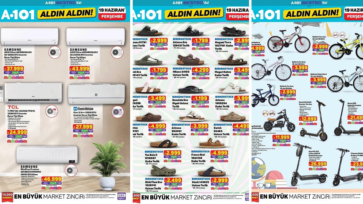 A101&apos;e Samsung 24000 BTU Duvar Tipi Klima Geliyor! 19 Haziran 2025 A101 İnternete Özel Aldın Aldın Kataloğu