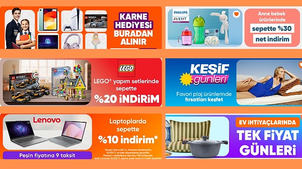 Hepsiburada'da öne çıkan ve en çok tıklanan indirim linkleri 👇🏽