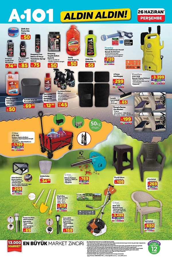 Piranha Basınçlı Yıkama Makinesi 3.399 TL