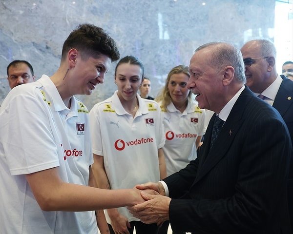 Cumhurbaşkanı Erdoğan'la buluştular.