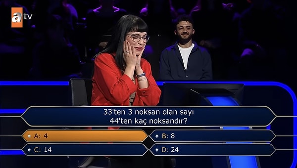 Kim Milyoner Olmak İster'deki basit matematik sorusunu bilemeyen yarışmacı, bir süredir sosyal medyanın gündeminde.
