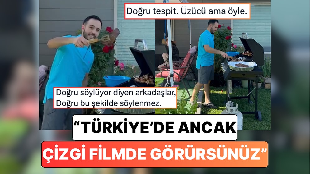ABD'de Yaşayan Bir Türk'ün Barbekü Paylaşımı Tepki Çekti: "Türkiye'de Ancak Çizgi Filmde Görürsünüz"
