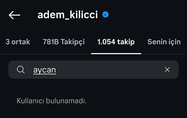 Röportajın yayınlanmasının ardından Adem'in Aycan'ı Instagram'da takipten çıktığı öğrenildi.