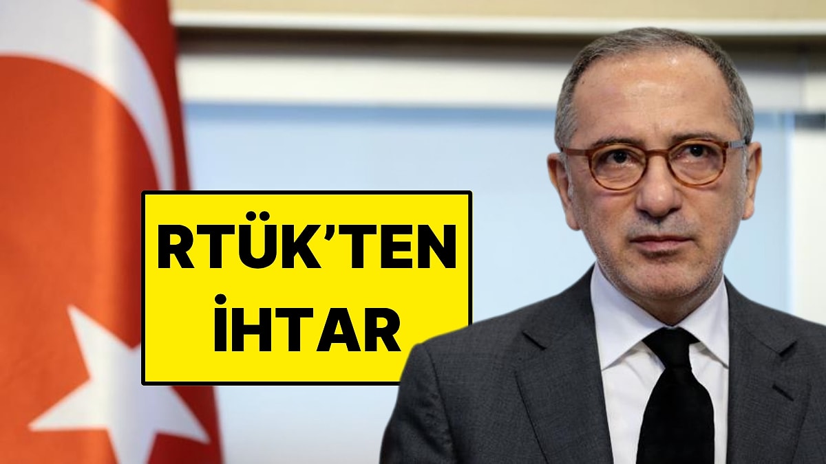 RTÜK Fatih Altaylı&apos;nın YouTube Kanalı İçin Uyarı Yayınladı