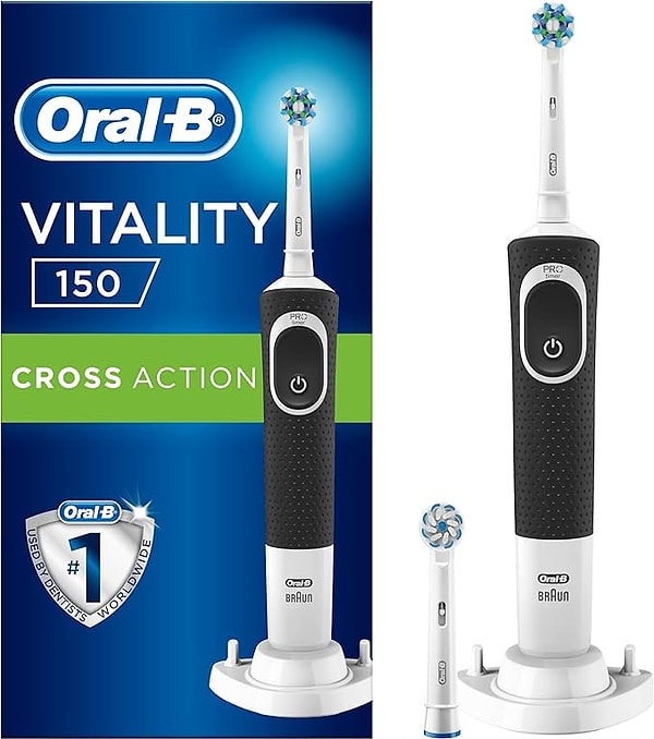 Oral-B Vitality D150 Cross Action, manuel fırçalardan geçiş yapmak isteyenler için harika bir başlangıç noktası. Şarj edilebilir yapısı ve döner başlığıyla diş temizliğini hem kolaylaştırıyor hem de daha etkili hale getiriyor.