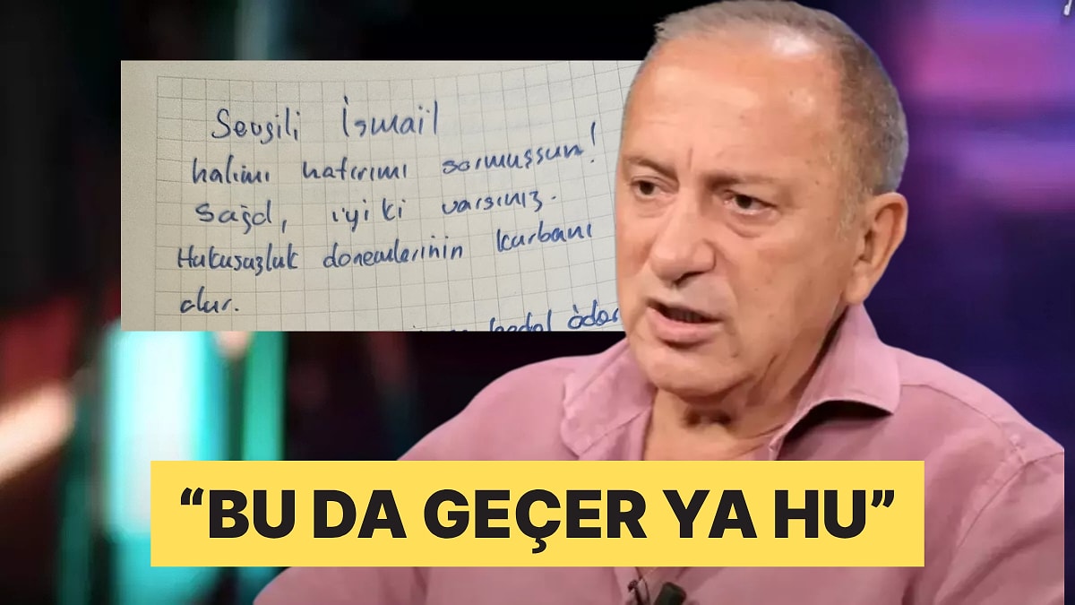 İsmail Saymaz Fatih Altaylı&apos;nın Silivri&apos;den Yazdığı Mektubu Paylaştı