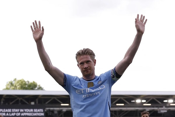 Kevin de Bruyne'nin City'den ayrılığı başlı başına bir olaydı.