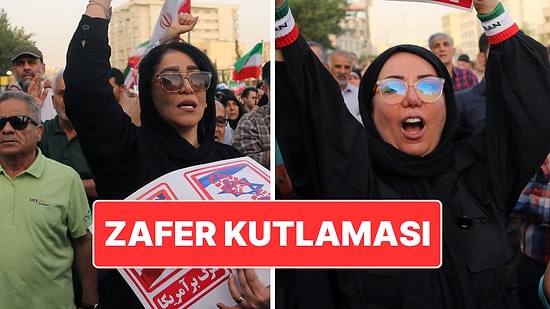 İran’da Zafer Kutlaması: Halk Tahran’da Meydanlara Akın Etti