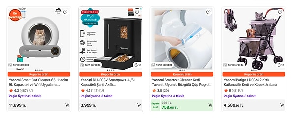 Yasomi Markalı Ürünlerde Fırsatlar👇🏽