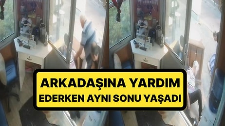 Senaryo Yazılsa İnanılmazdı Kameralara Yansıdı: Arkadaşına Yardım Ederken Aynı Sonu Yaşadı