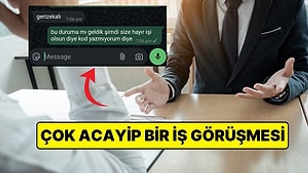 İş görüşmeleriyle ilgili enteresan yazışmalara mutlaka denk gelmişsinizdir. Her seferinde daha da şaşırtan bu yazışmaların sonuncusunu göstermek istiyoruz şimdi size.