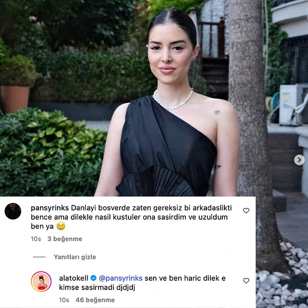 Ala Tokel, eski dostu Danla Bilic'le barışma ihtimalini kafasında sıfırlamış olacak ki...