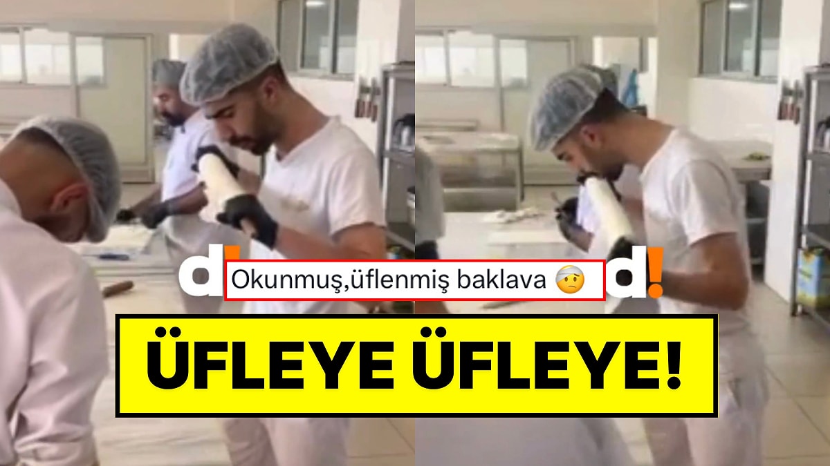 TikTok Yayınında Hamur Açan Ustanın Üfleyerek Hijyeni Sorgulattığı Anlar Gündemde