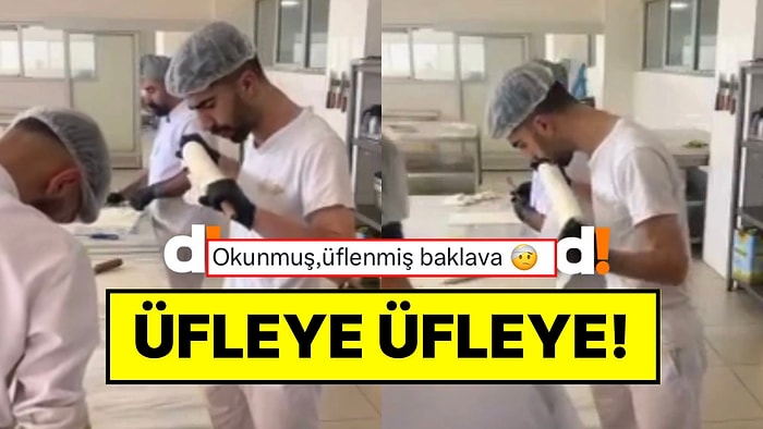 TikTok Yayınında Hamur Açan Ustanın Üfleyerek Hijyeni Sorgulattığı Anlar Gündemde