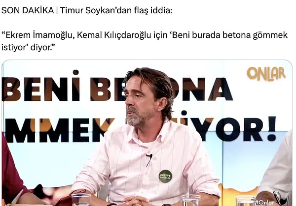 Timur Soykan'ın geçtiğimiz gün dile getirdiği iddia CHP'de artık kartların daha açık oynandığı yorumlarını beraberinde getirdi. Görseli