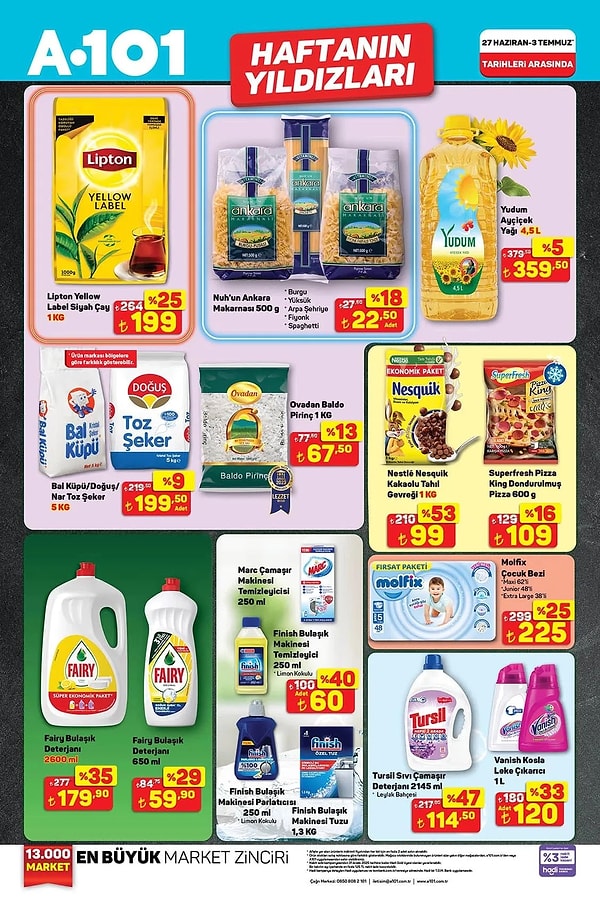 Lipton Yellow Label Siyah Çay 1 Kg 199 TL Görseli
