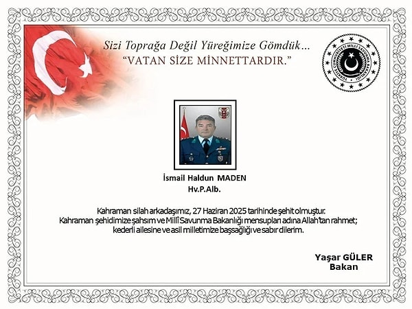 MSB'den yapılan açıklamada, şu ifadelere yer verildi: