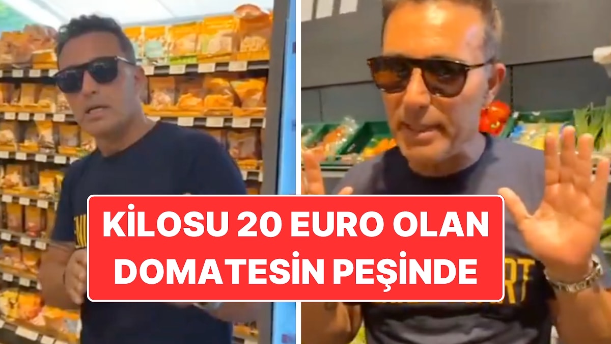 Mustafa Sandal’dan Almanya&apos;da Market Turu: Kilosu 20 Euro Olan Domatesin Peşinde!