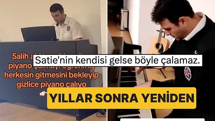 Mesai Bitiminde Çaldığı Piyanoyla Tanınan Güvenlik Görevlisinin Kulaklarınızın Pasını Silecek Performansları