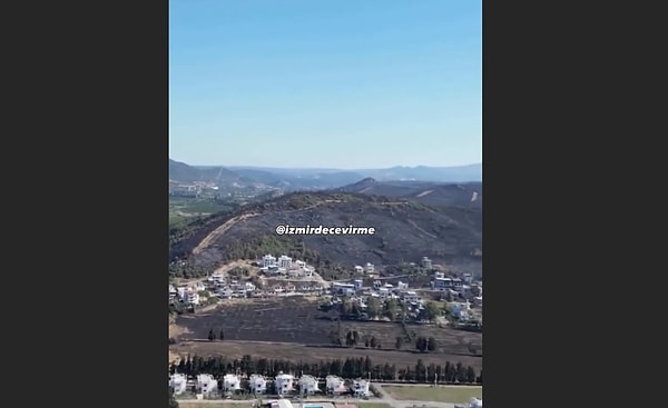 İzmir, Ürkmez'in geldiği durum yaşanan yangının boyutunu gözler önüne serdi.