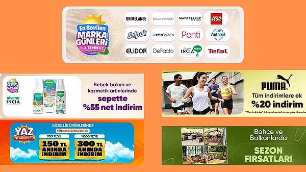 Hepsiburada'da öne çıkan ve en çok tıklanan indirim linkleri 👇🏽